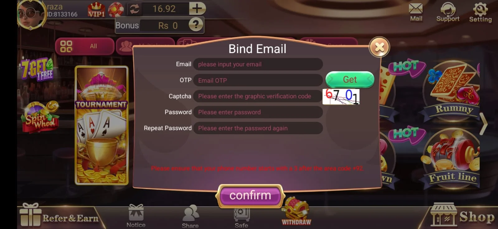 3patti free register app screenshot